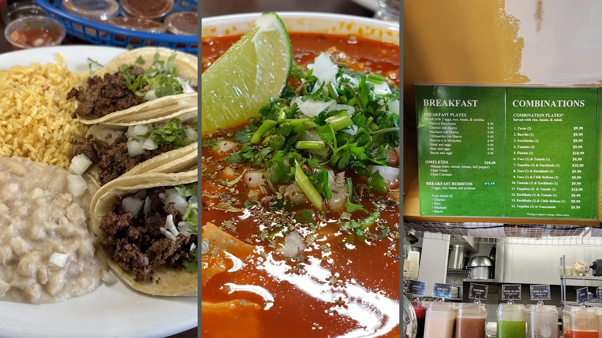Traditional plates served in a relaxed cantina.