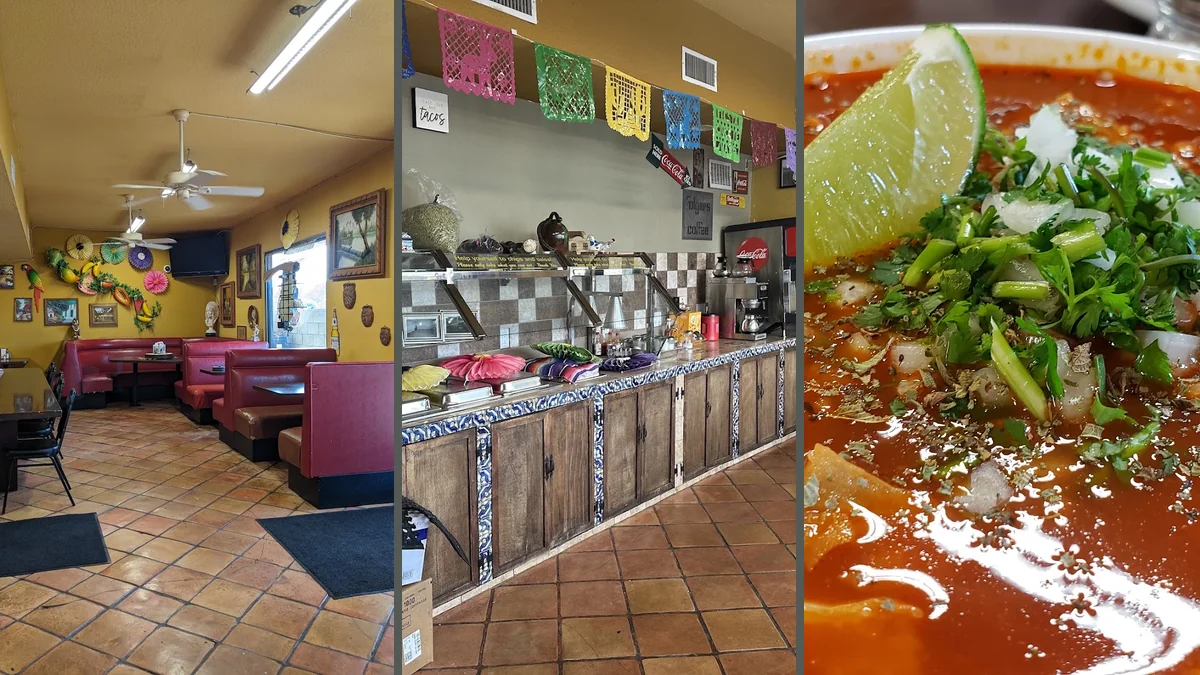 Colorful Mexican dishes on a casual table.