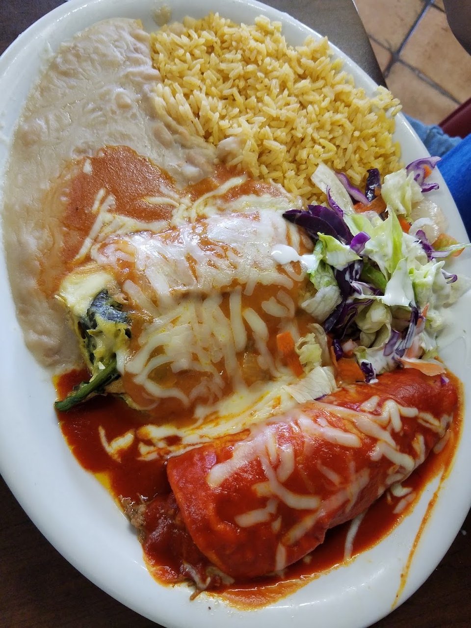 Enchilada & Chile Relleno Plate