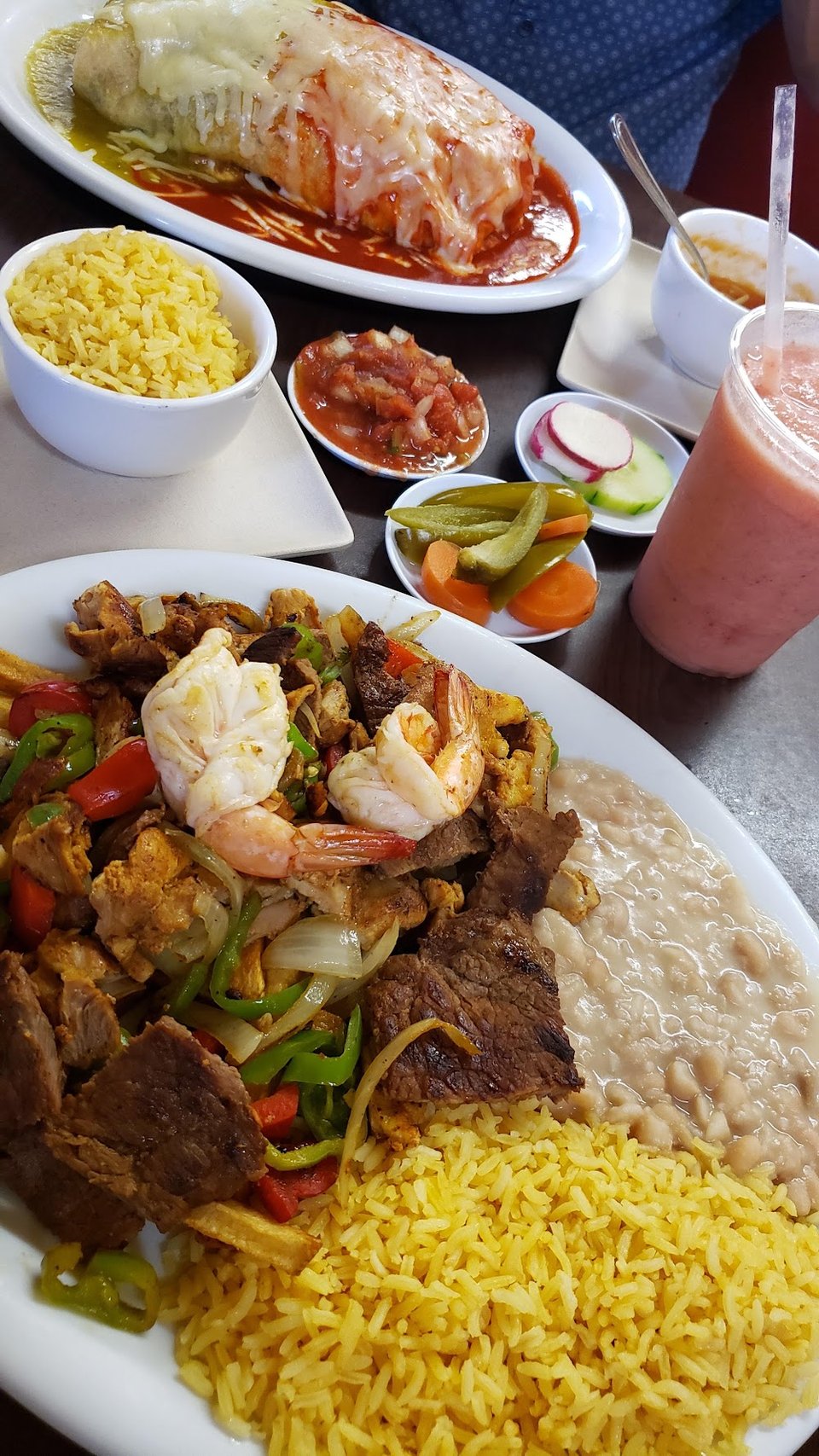 Shrimp and Beef Fajitas